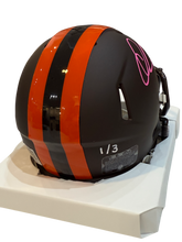 Load image into Gallery viewer, Quinshon Judkins Signed Autographed Cleveland Browns Alpha Dawg Mini Helmet LIMITED EDITION #’d to only 3 SIGNED IN PINK PAINT PEN includes COA