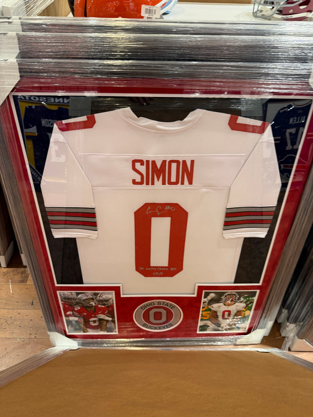 The Ohio State Buckeyes Cody Simon Signed Autographed Jersey Custom Framed COA
