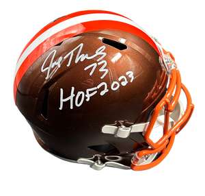 Cleveland Browns Joe Thomas Hand Signed Autographed Full Size Replica FLASH With HOF Inscription with JSA COA