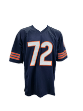 Load image into Gallery viewer, William “The Fridge” Perry Signed Autographed Chicago Bears Custom Navy Jersey With “The Fridge” Inscription Prime Time Witnessed Coa
