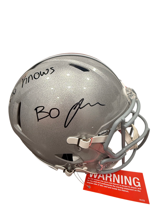 Bo Jackson Signed Autographed Ohio State Authentic Full Size Helmet With Inscription THESE ARE EXTREMELY RARE Prime Time Witness COA