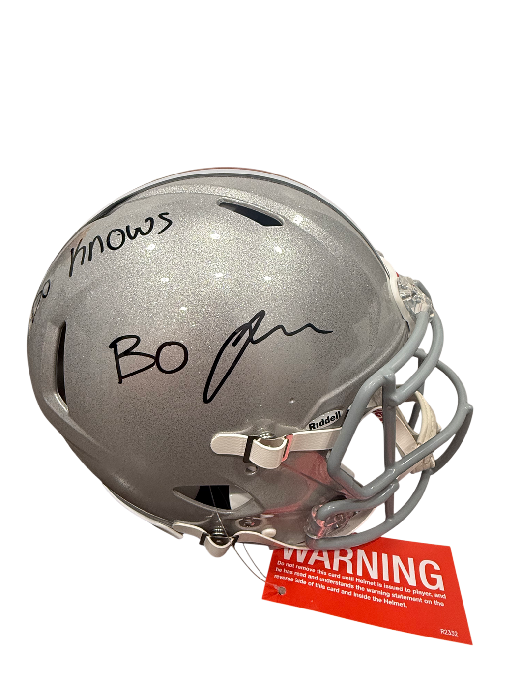 Bo Jackson Signed Autographed Ohio State Authentic Full Size Helmet With Inscription THESE ARE EXTREMELY RARE Prime Time Witness COA