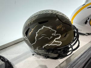 Detroit Lions Calvin Johnson Signed Autographed Full Size Authentic Speed Flex STS Helmet COA