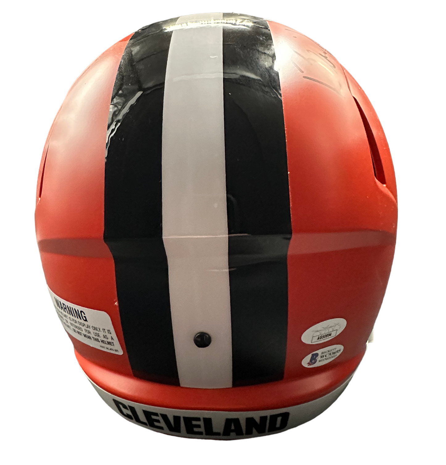 Cleveland Browns Bernie Kosar / Baker Mayfield Hand Signed Autographed Full Size Helmet “Dawg Pound” Inscription with JSA COA