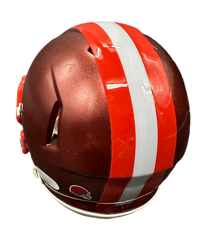 Cleveland Browns Doug Dieken Hand Signed Autographed Flash Mini Helmet with JSA COA