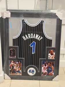 Orlando Magic Penny Hardaway Hand Signed Autographed Authentic Jersey Custom Framed Fanatics COA