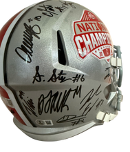 Load image into Gallery viewer, 2024 The Ohio State Buckeyes National Champions Team Signed Replica Full Size Helmet BAS, Swau COA