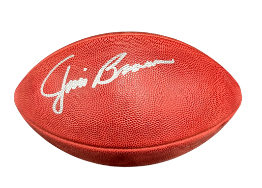 Cleveland Browns Jim Brown Hand Signed Autographed Authentic Football with BECKETT COA
