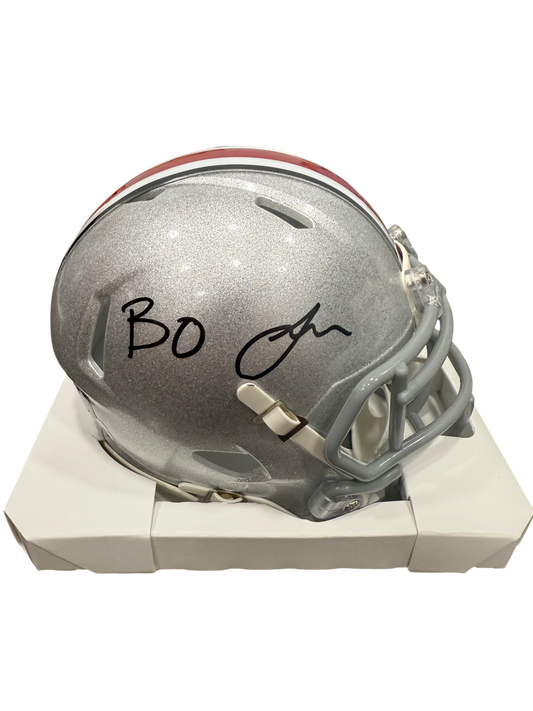 Bo Jackson Signed Autographed Ohio State Mini Helmet Prime Time Witness COA