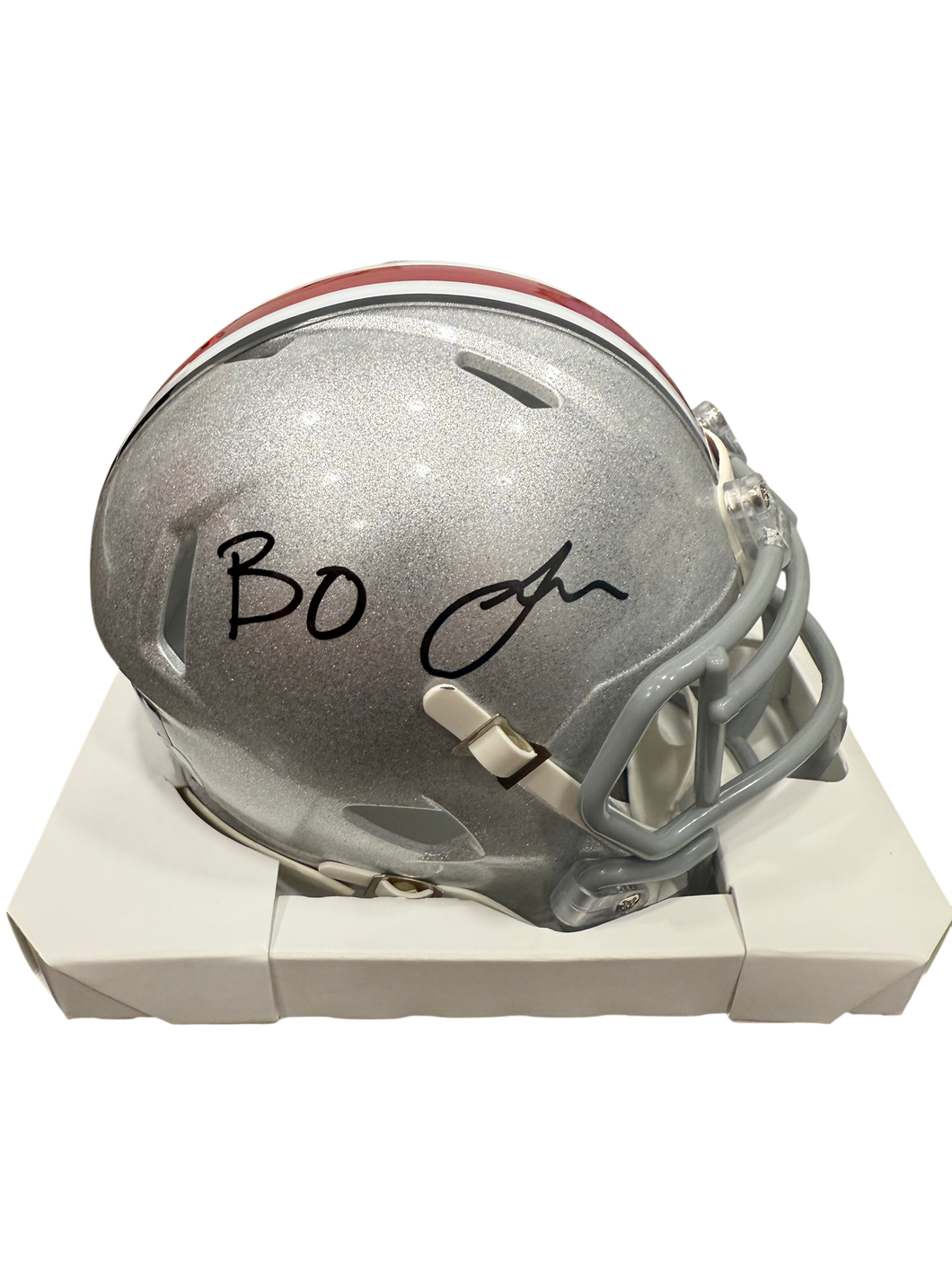Bo Jackson Signed Autographed Ohio State Mini Helmet Prime Time Witness COA