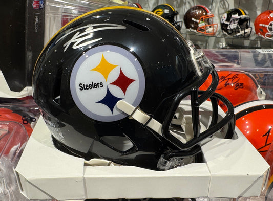 Pittsburgh Steelers Russell Wilson Hand Signed Autographed mini helmet fanatics COA