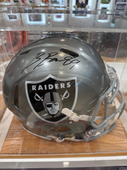 Las Vegas Raiders Brock Bowers Signed Autographed Full Size Authentic Helmet BAS COA