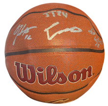 Load image into Gallery viewer, 2025 Cleveland Cavaliers Team Signed Basketball Autographed by 4 Cavs including De’Andre Hunter, Isaac Okoro, Jaylon Tyson, &amp; Dean Wade with COA