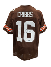 Load image into Gallery viewer, Josh Cribbs Signed Autographed Cleveland Browns Custom Jersey Coa