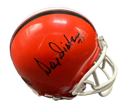 Cleveland Browns Doug Dieken Hand Signed Autographed Mini Helmet with JSA COA