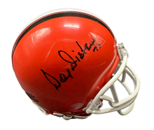 Load image into Gallery viewer, Cleveland Browns Doug Dieken Hand Signed Autographed Mini Helmet with JSA COA