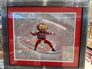 Ohio state buckeyes Signed Autographed 16x20 Photo Custom Framed JSA COA