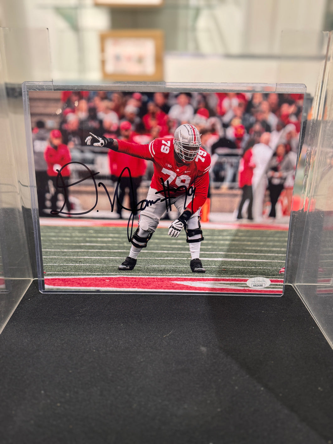 The Ohio State Buckeyes Dawand Jones Hand Signed Autographed 8x10 Photo JSA COA