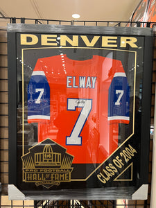 John Elway Pro Football Hall Of Fame EXCLUSIVE CUSTOM FRAMED JERSEY JSA COA