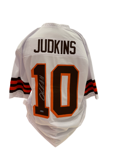 Quinshon Judkins Signed Autographed Cleveland Browns Custom Jersey Prime Time Witnessed Coa
