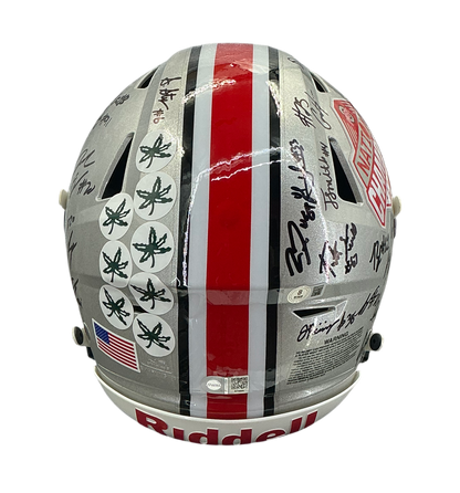 2024 The Ohio State Buckeyes National Champions Team Signed Authentic Speed Flex Full Size Helmet BAS, Swau COA