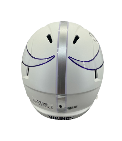 Justin Jefferson Signed Autographed Minnesota Vikings Full Size Authentic Helmet Beckett COA