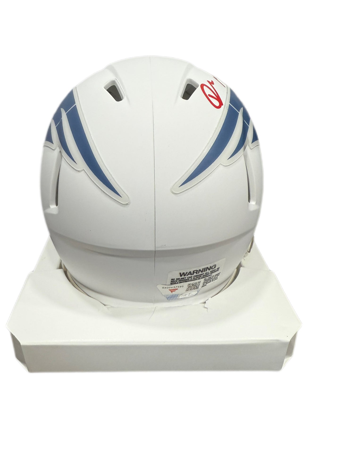 Drake Maye New England Patriots Autographed Fanatics Authentic Riddell Speed Mini Helmet