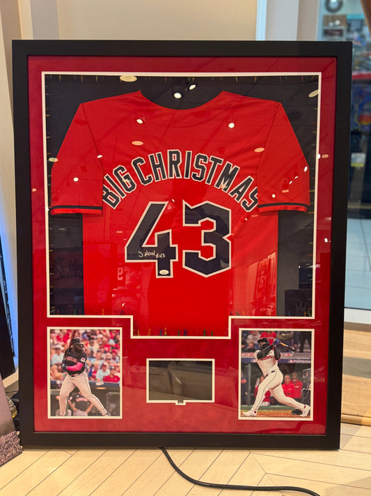 Cleveland Guardians JHonkensy Noel Hand Signed Autographed Jersey Custom Framed JSA COA