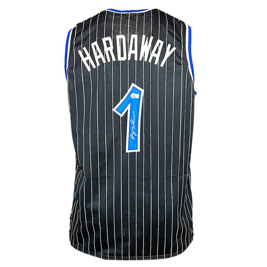 Orlando Magic Anfernee Penny Hardaway Hand Signed Autographed Custom Pin Striped Jersey Beckett COA