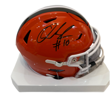 Load image into Gallery viewer, Quinshon Judkins Signed Autographed Cleveland Browns Mid Size Helmet With Visor Swau COA