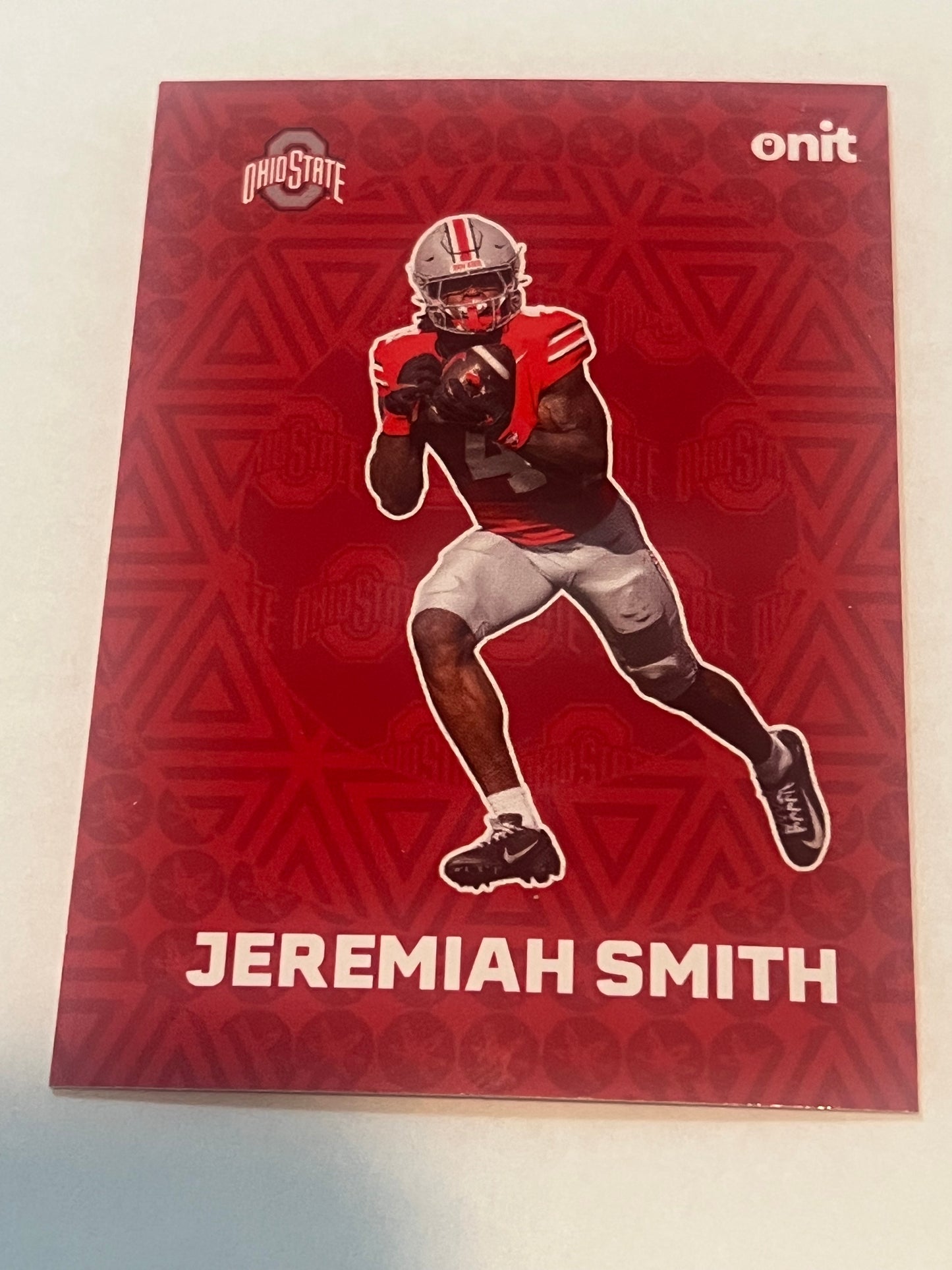 Pre-Sale Jeremiah Smith Hand Signed Autographed 2025 ONIT Athlete Ohio State Buckeyes Red Fusion Card F-19