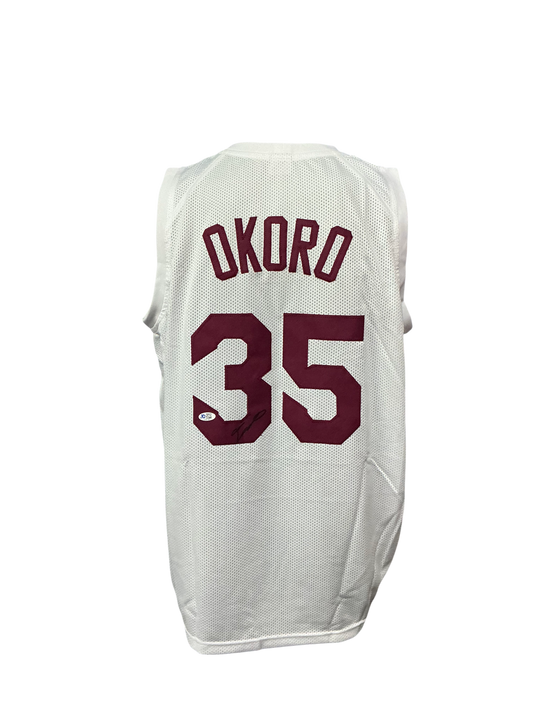 Cleveland Cavaliers Isaac Okoro Hand Signed Autographed Custom White Jersey with COA
