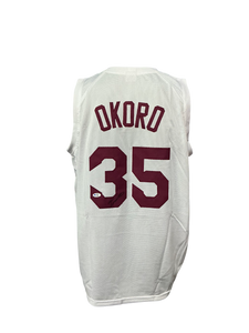 Cleveland Cavaliers Isaac Okoro Hand Signed Autographed Custom White Jersey with COA