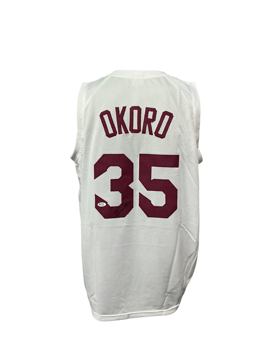 Cleveland Cavaliers Isaac Okoro Hand Signed Autographed Custom White Jersey with COA
