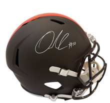 Load image into Gallery viewer, Quinshon Judkins Signed Autographed Cleveland Browns Alpha Dawg Speed Replica Helmet Beckett COA