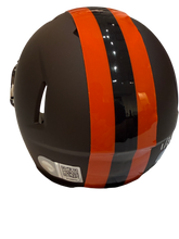Load image into Gallery viewer, Quinshon Judkins Signed Autographed Cleveland Browns Alpha Dawg Mini Helmet LIMITED EDITION #’d to only 3 SIGNED IN PINK PAINT PEN includes COA