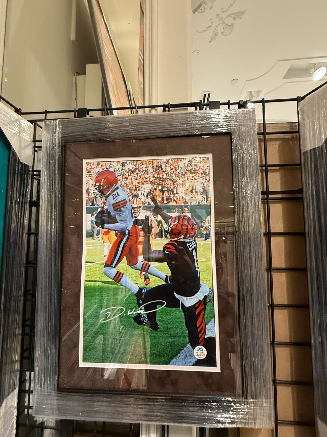 Cleveland Browns Denzel Ward Signed Autographed 11x17 Photo Custom Framed COA