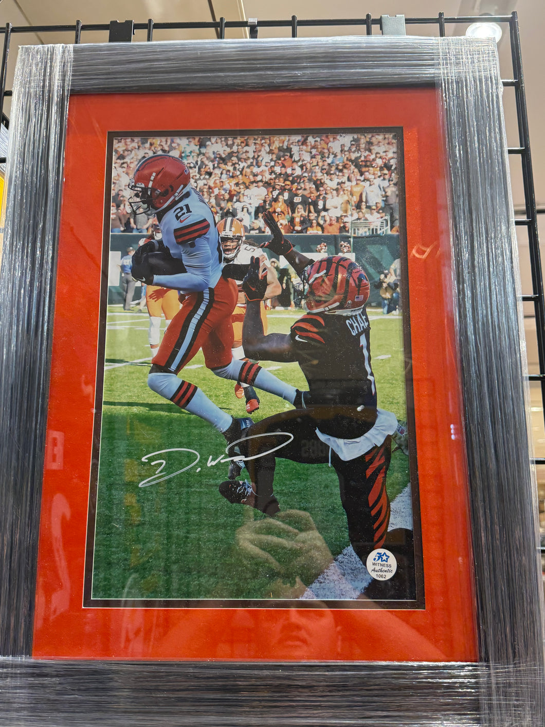 Cleveland Browns Denzel Ward Signed Autographed 16x20 Photo Custom Framed Five Star COA
