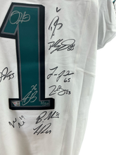 Load image into Gallery viewer, Eagles Super Bowl LIX Champs Signed Jalen Hurts Elite Jersey w/10 Autos - LE 50
