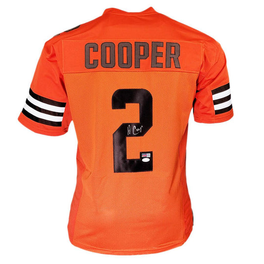 Cleveland Browns Amari Cooper Hand Signed Autographed Custom Orange Jersey with JSA COA