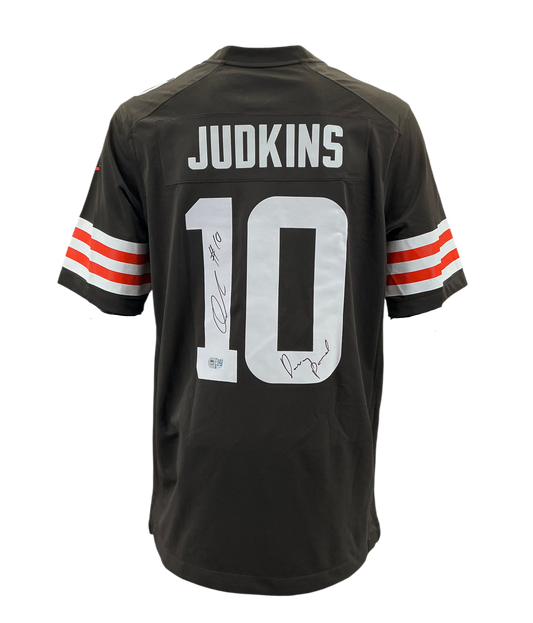 Quinshon Judkins Signed Autographed Cleveland Browns Authentic Nike Jersey With “Dawg Pound” Inscription Swau