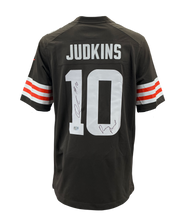 Load image into Gallery viewer, Quinshon Judkins Signed Autographed Cleveland Browns Authentic Nike Jersey With “Dawg Pound” Inscription Swau