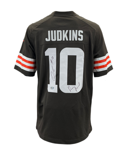 Quinshon Judkins Signed Autographed Cleveland Browns Authentic Nike Jersey With “Dawg Pound” Inscription Swau