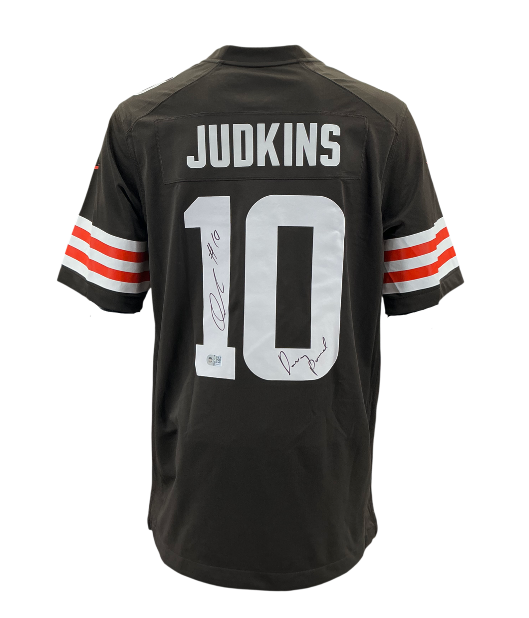 Quinshon Judkins Signed Autographed Cleveland Browns Authentic Nike Jersey With “Dawg Pound” Inscription Swau
