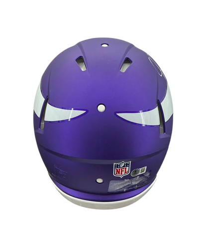 Justin Jefferson Signed Autographed Minnesota Vikings Full Size Authentic Helmet Beckett COA