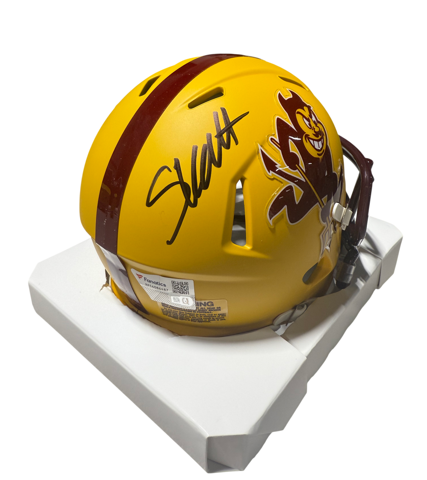 Cam Skattebo Signed Autographed Sun Devils Mini Helmet Fanatics COA