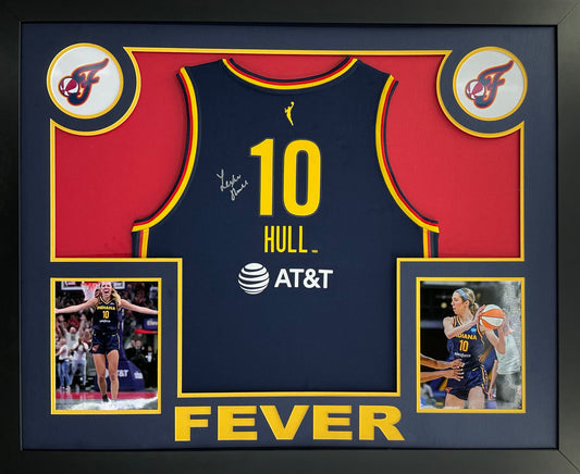 Indiana Fever Lexie Hull Hand Signed Autographed Fanatics Unisex Explorer Edition Fast Break Replica Jersey Custom Framed Swau COA
