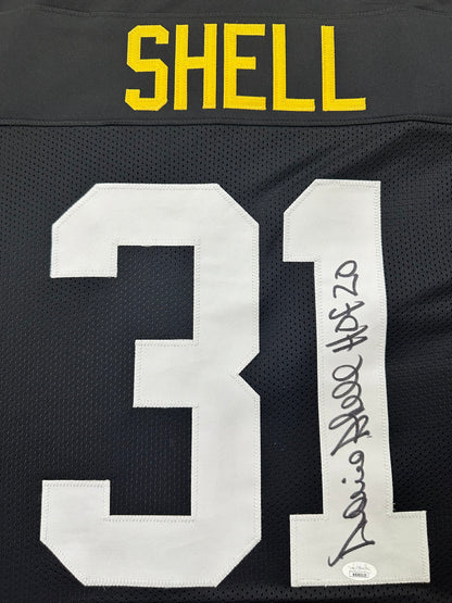 Pittsburgh Steelers Donnie Shell Hand Signed Autographed Custom Jersey HOF 20 Inscription JSA COA