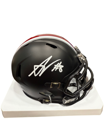 Arvell Reese Signed Autographed Ohio State Buckeyes Black Mini