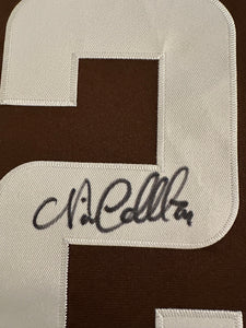 Cleveland Browns Nick Chubb Hand Signed Autographed Custom Jersey JSA COA
